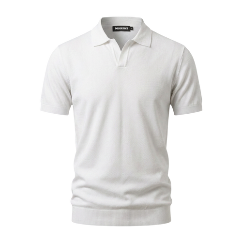 Desert Ice Essential Knitted Polo "Ref.02" - White