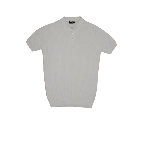 T-SHIRT KNITTED POLO REF.FF-005“GREY” تي شيرت بولو محبوك REF.FF-005"رمادي"