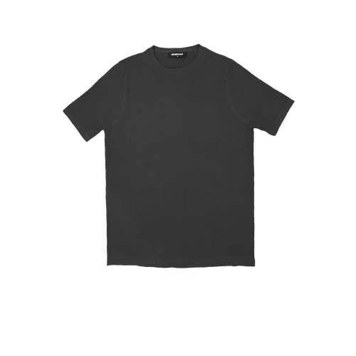 T-SHIRT KNITTED REF.KL-006"DARK GREY" قميص تي شيرت محبوك REF.KL-006"رمادي غامق"