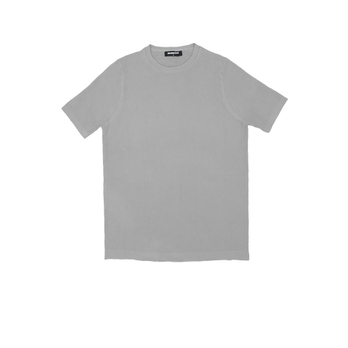 T-SHIRT KNITTED REF.KL-006"GREY" قميص تي شيرت محبوك REF.KL-006"رمادي"