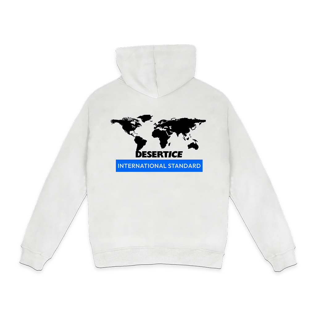 INTERNATIONAL STANDARD HOODIE (White) REF.DE-1001 هودي بمقاس قياسي دولي (أبيض) REF.DE-1001