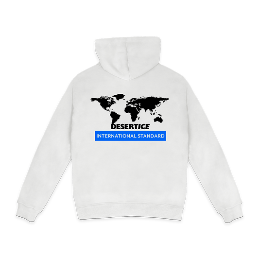 INTERNATIONAL STANDARD HOODIE (White) REF.DE-1001 هودي (أبيض)