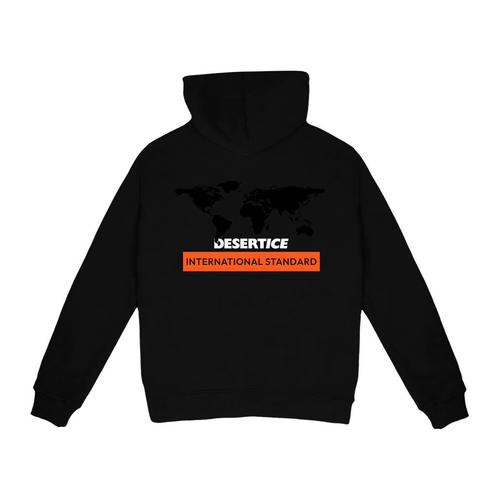 INTERNATIONAL STANDARD HOODIE (Black) REF.DE-1001 هودي بمقاس قياسي دولي (أسود) REF.DE-1001