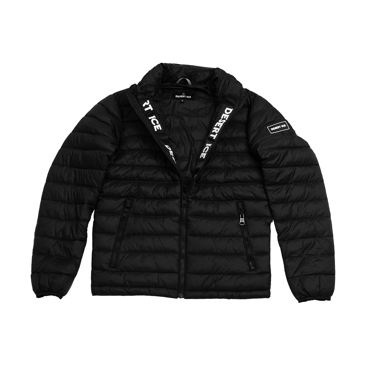 Desert Ice Puffer Jacket Pl-207 (Black) سترة منفوخة من Desert Ice Pl-207 (أسود)