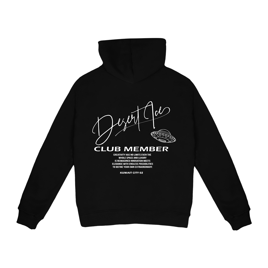 Desert Ice Club Member Hoodie(Black)هوديي عضو النادي