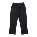 Wide Leg Cotton Sweatpants - Black
