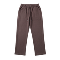 Wide Leg Cotton Sweatpants - Coffee