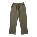 Wide Leg Cotton Sweatpants - Olive
