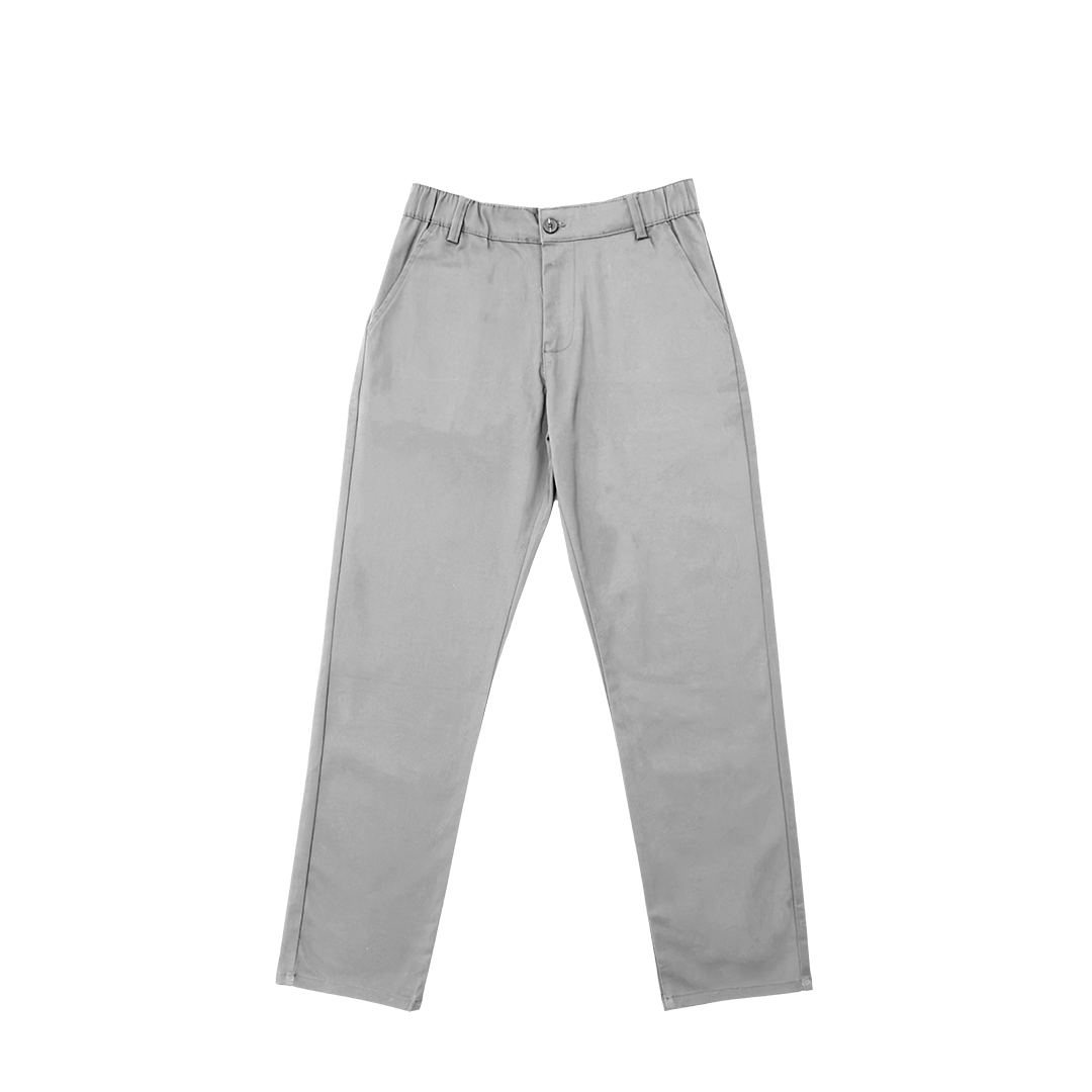 Classic Chino Pants Regular Fit (Grey) بنطال