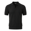Desert Ice One Knitted Polo "Ref.01" - Black