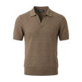 Desert Ice One Knitted Polo "Ref.01" - Mocha