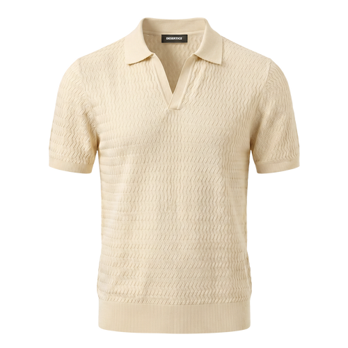 Desert Ice One Knitted Polo "Ref.01" - Milky