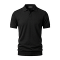 Desert Ice Essential Knitted Polo "Ref.02" - Black