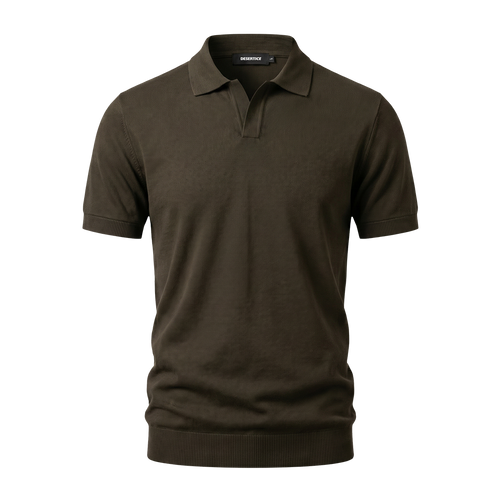 Desert Ice Essential Knitted Polo "Ref.02" - Olive