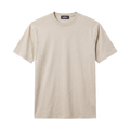 Round Neck Regular Fit Sada Tshirt (Beige)
