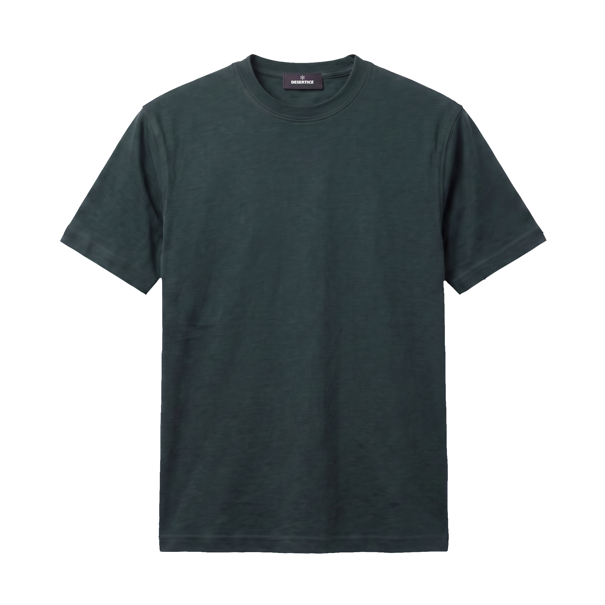 Round Neck Regular Fit Sada Tshirt (Olive green)