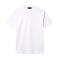Round Neck Regular Fit Sada Tshirt (White)