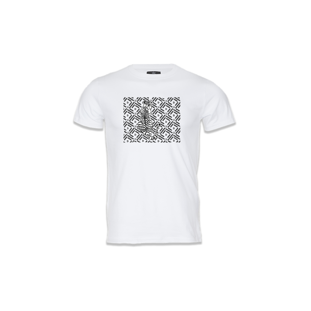 Desert Ice TIGER PATTREN T-Shirt “White” (Unisex) تي شيرت بنقشة النمر "أبيض" (للجنسين)