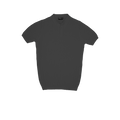T-SHIRT KNITTED POLO REF.FF-005"DARK GREY" تي شيرت بولو محبوك REF.FF-005"رمادي غامق"