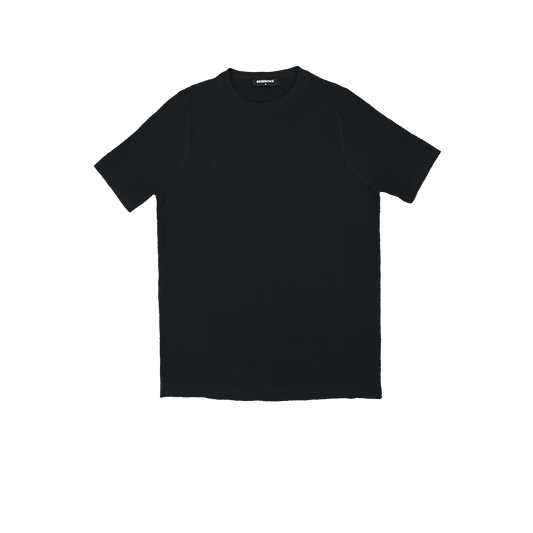 T-SHIRT KNITTED REF.KL-006"BLACK" تي شيرت محبوك REF.KL-006"أسود"