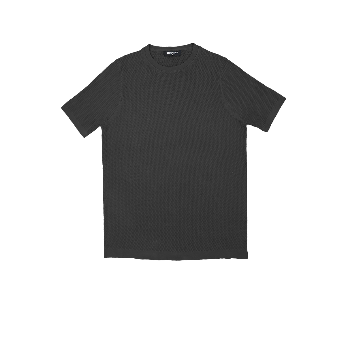 T-SHIRT KNITTED REF.KL-006"DARK GREY" قميص تي شيرت محبوك REF.KL-006"رمادي غامق"