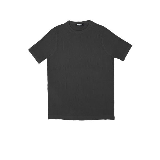 T-SHIRT KNITTED REF.KL-006"DARK GREY" قميص تي شيرت محبوك REF.KL-006"رمادي غامق"
