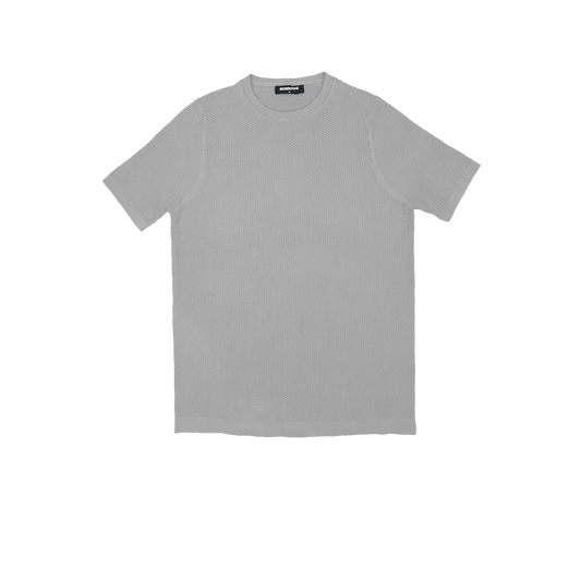 T-SHIRT KNITTED REF.KL-006"GREY" قميص تي شيرت محبوك REF.KL-006"رمادي"