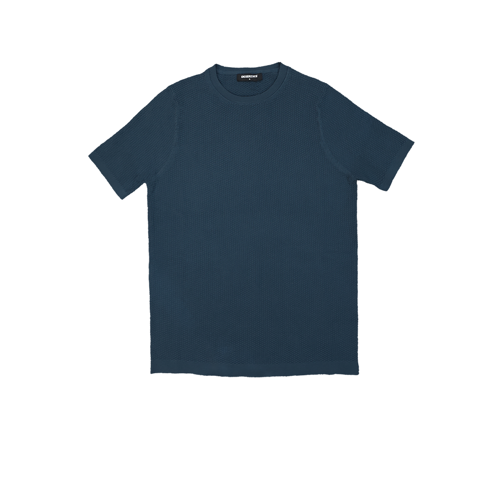 T-SHIRT KNITTED REF.KL-006"NAVY" قميص تي شيرت محبوك REF.KL-006"أزرق داكن"