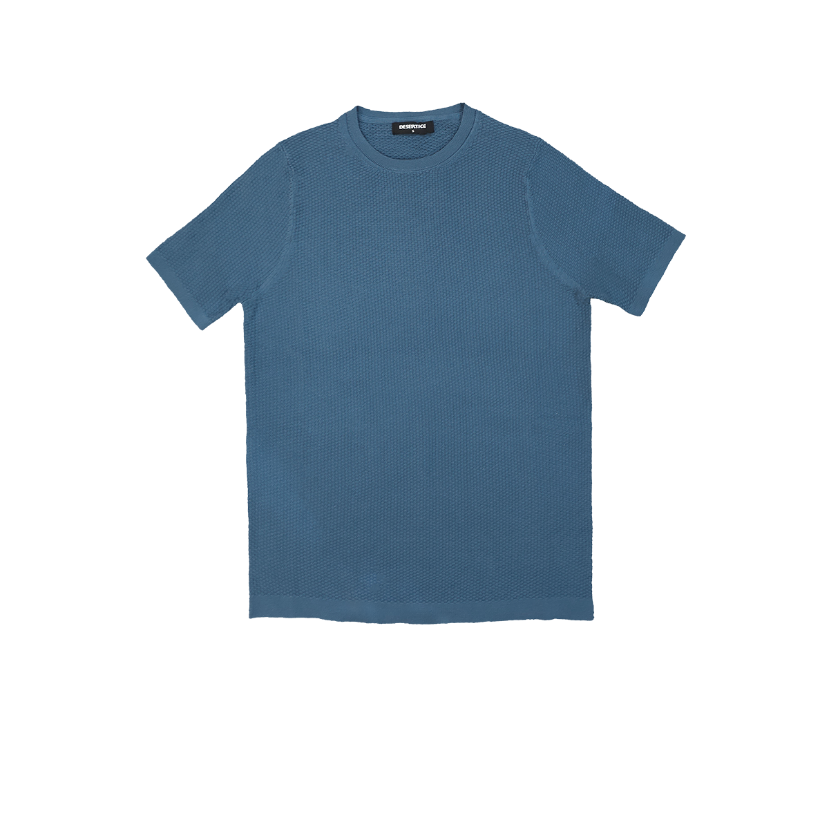 T-SHIRT KNITTED REF.KL-006"BLUE قميص تي شيرت محبوك REF.KL-006"أزرق