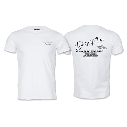 Desert Ice Round Neck T-shirt NO LIMIT "WHITE" تي شيرت برقبة دائرية