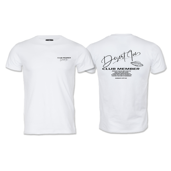 Desert Ice Round Neck T-shirt NO LIMIT "WHITE" تي شيرت برقبة دائرية