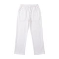 Wide Leg Cotton Sweatpants - White