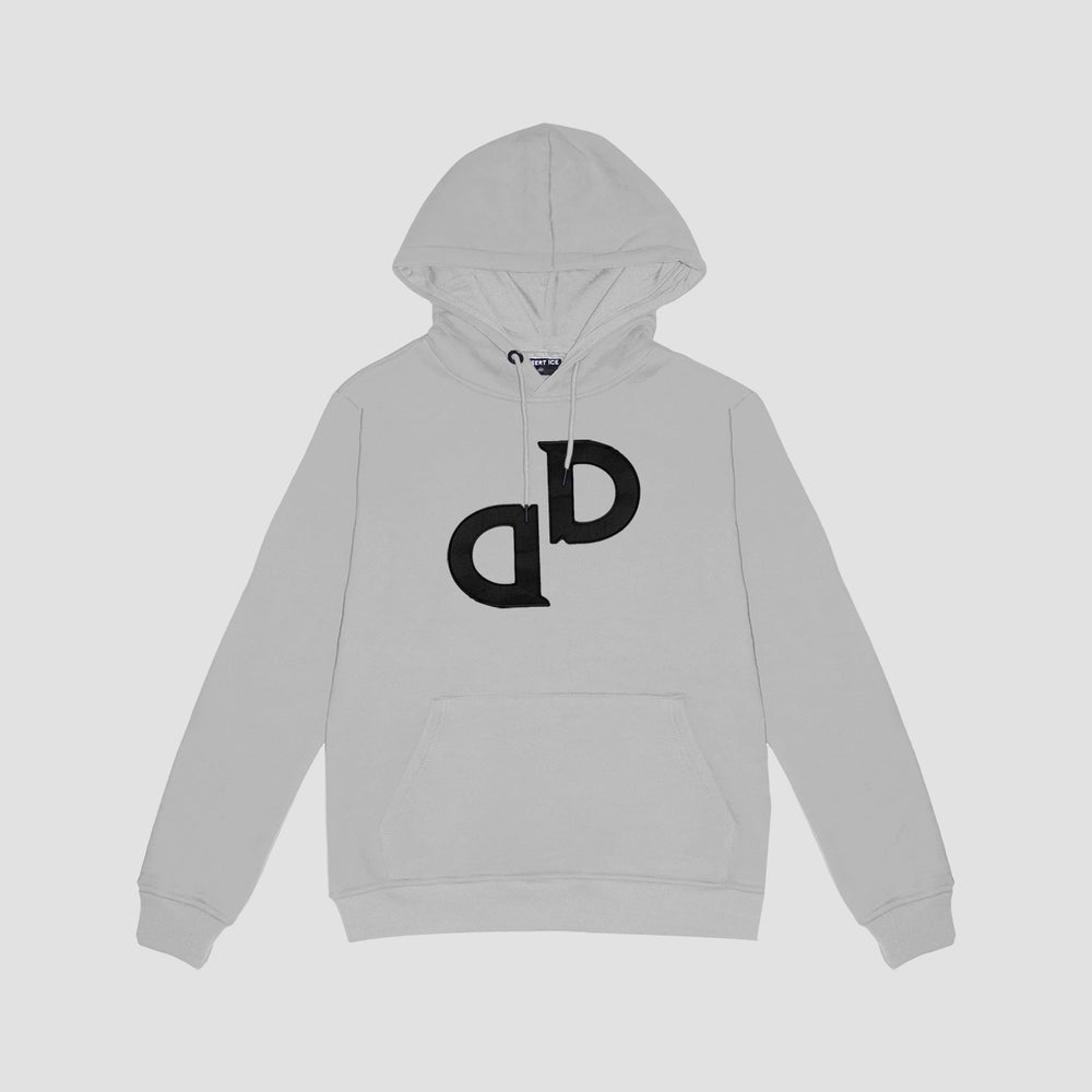 Letter Embroidered Hoodie (Grey) "Unisex" Ref.ND2201 هودي مطرز بحروف (رمادي) "للجنسين"