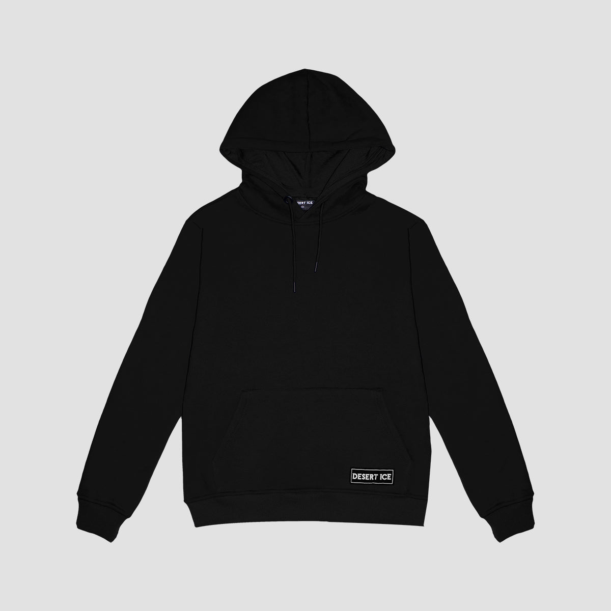 Label Hoodie (Black) "Unisex" Ref.ND2203 هودي ماركة (أسود) "للجنسين"
