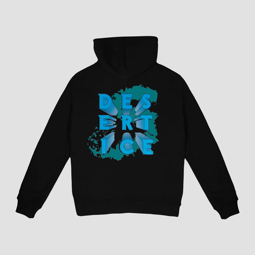 Print Hoodie (Black) "Unisex" Ref.ND2204 هودي مطبوع (أسود) "للجنسين"