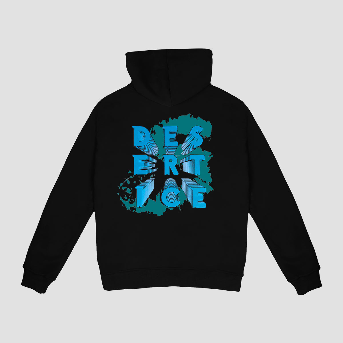 Print Hoodie (Black) "Unisex" Ref.ND2204 هودي مطبوع (أسود) "للجنسين"