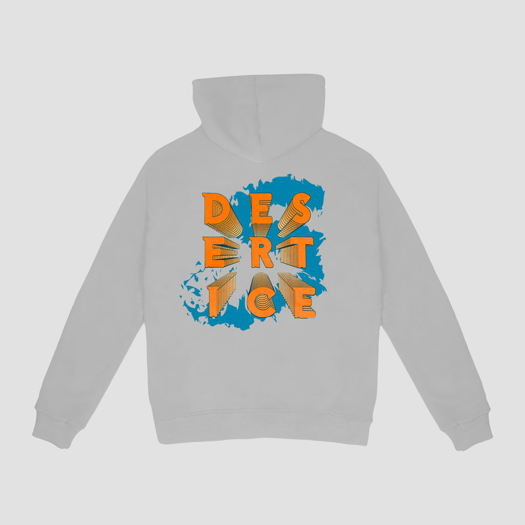 Print Hoodie (Grey) "Unisex" Ref.ND2204 هودي مطبوع (رمادي) "للجنسين"