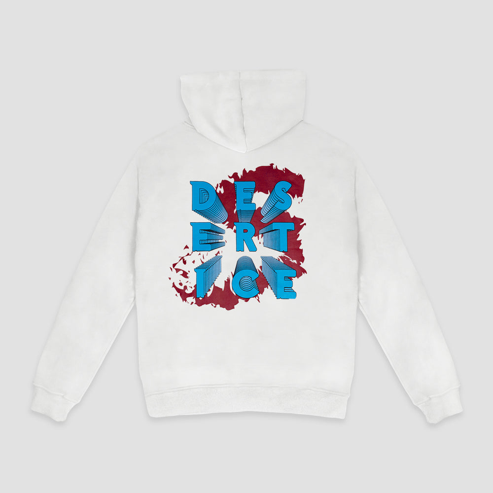 Print Hoodie (White) "Unisex" Ref.ND2204 هودي مطبوع (أبيض) "للجنسين"