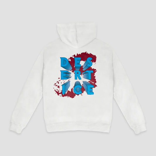 Print Hoodie (White) "Unisex" Ref.ND2204 هودي مطبوع (أبيض) "للجنسين"