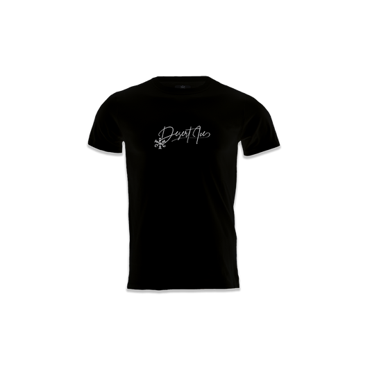 T-SHIRT REGULAR FIT REF.DE-6004“Black” (Unisex) تي شيرت بمقاس عادي REF.DE-6004"أسود" (للجنسين)