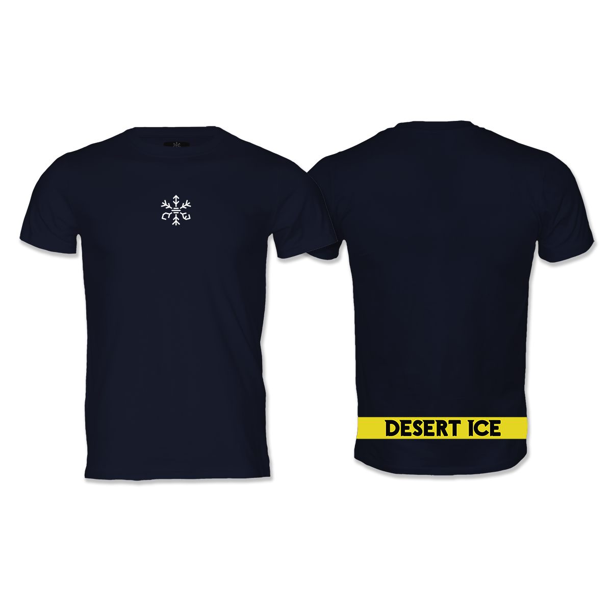 Desert Ice Yellow Stripe T-Shirt "Navy" (Unisex)