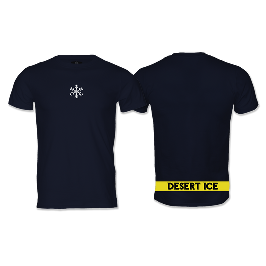 Desert Ice Yellow Stripe T-Shirt "Navy" (Unisex)