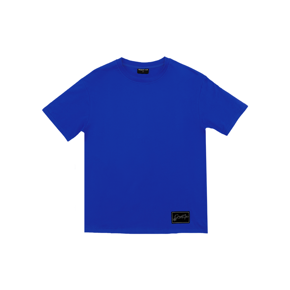 T-SHIRT OVERZISED FIT REF.DE-6008“Blue” (Unisex) تي شيرت بقصّة واسعة ومُصمّم بعلامة REF.DE-6008 "أزرق"