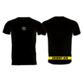 Desert Ice Yellow Stripe T-Shirt "Black" (Unisex) تي شيرت مخطط باللون الأصفر "أسود" (للجنسين)