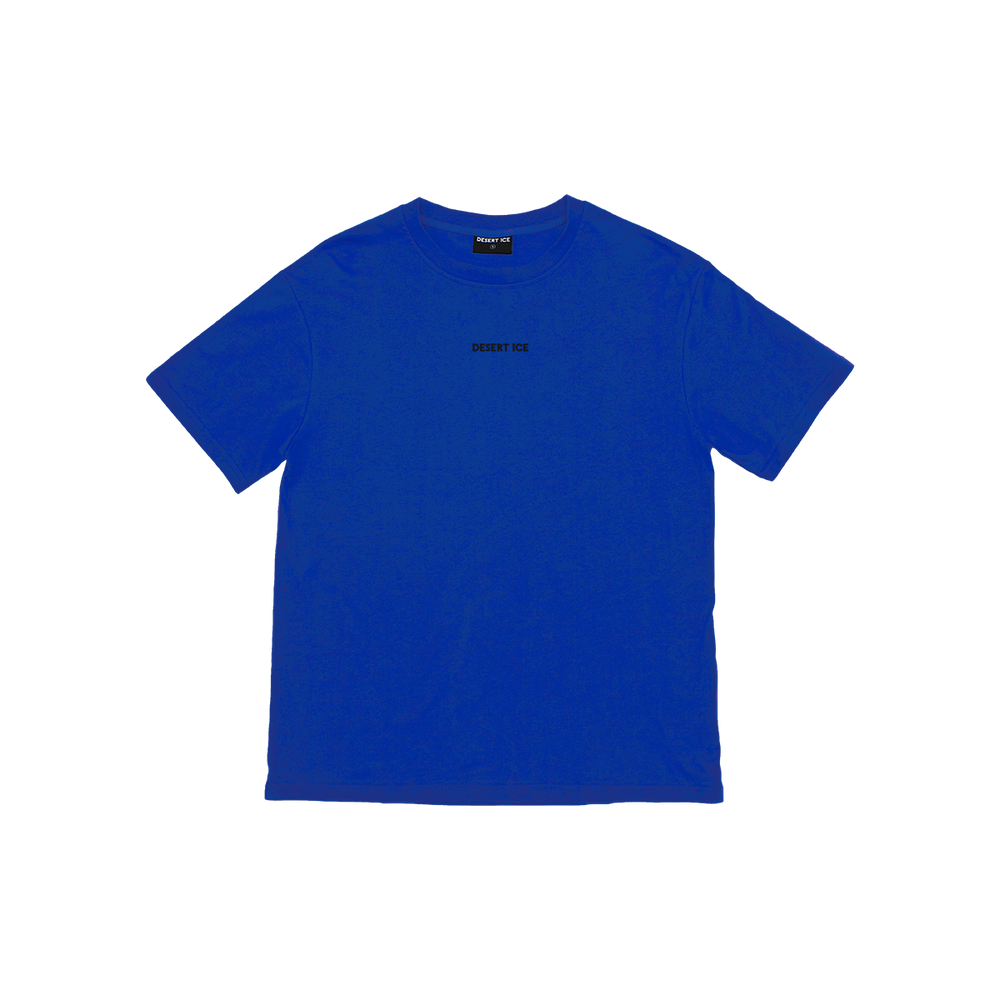 T-SHIRT OVERZISED FIT REF.DE-6007“Blue” (Unisex) تي شيرت بقصّة واسعة ومُطرّزة بعلامة REF.DE-6007"أزرق"