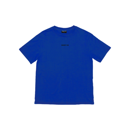 T-SHIRT OVERZISED FIT REF.DE-6007“Blue” (Unisex) تي شيرت بقصّة واسعة ومُطرّزة بعلامة REF.DE-6007"أزرق"
