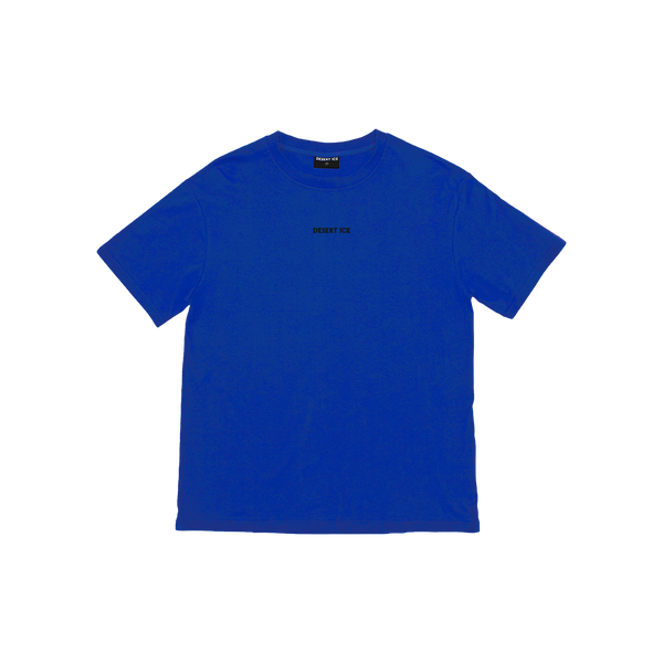 T-SHIRT OVERZISED FIT REF.DE-6007“Blue” (Unisex) تي شيرت بقصّة واسعة ومُطرّزة بعلامة REF.DE-6007"أزرق"