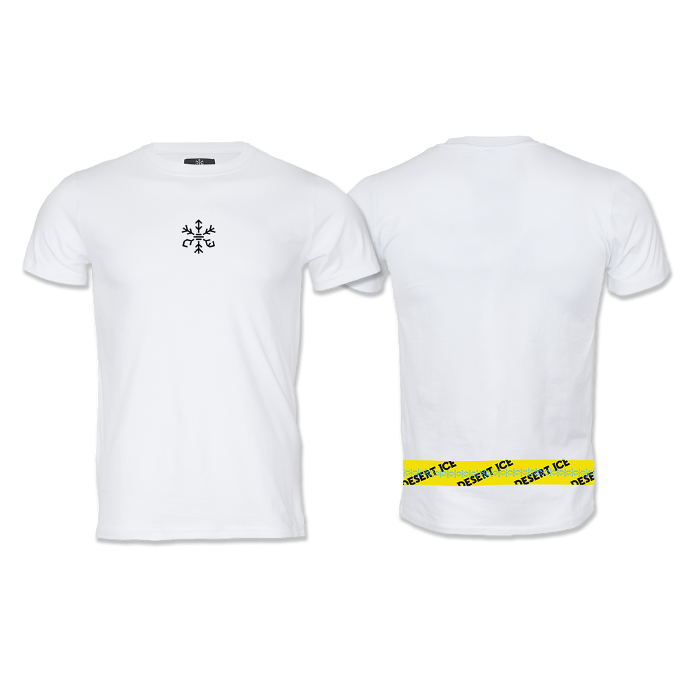 Desert Ice Yellow stripe 2 “White” (Unisex) شريط أصفر 2 "أبيض" (للجنسين)