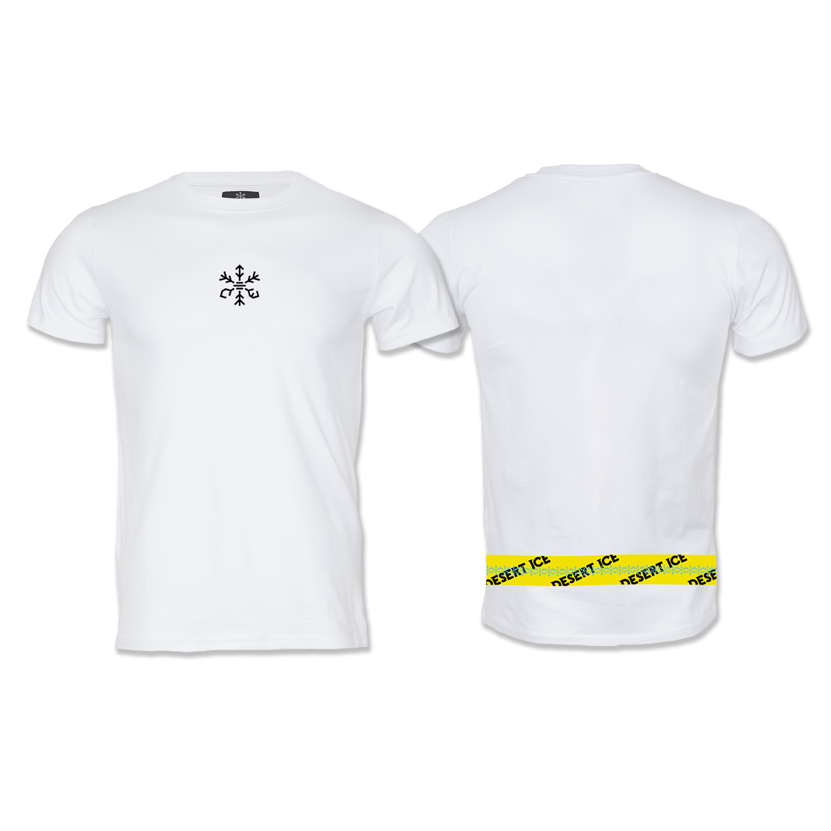 Desert Ice Yellow stripe 2 “White” (Unisex) شريط أصفر 2 "أبيض" (للجنسين)