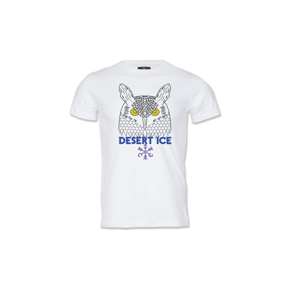Desert Ice Owl T-Shirt "White" (Unisex) تي شيرت بومة "أبيض" (للجنسين)